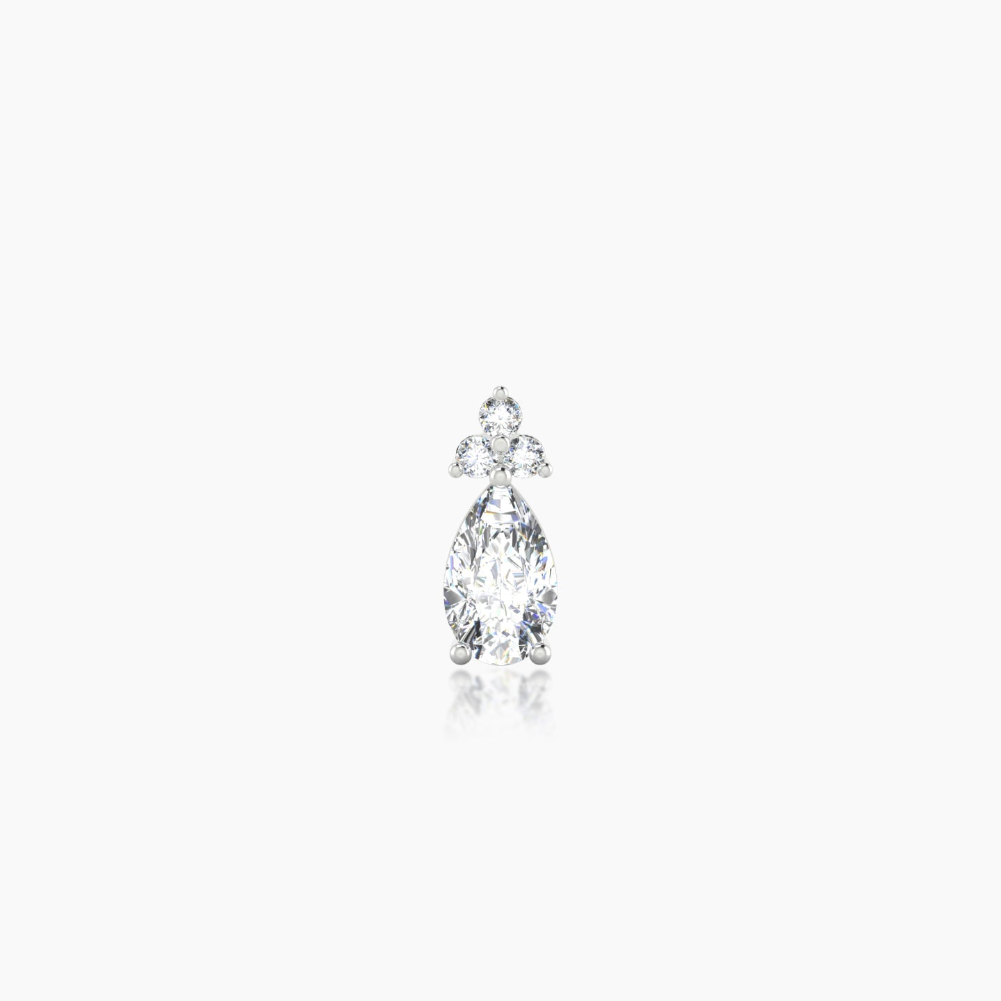 Abeona | 18k White Gold 7.5 mm 5 mm Diamond Piercing