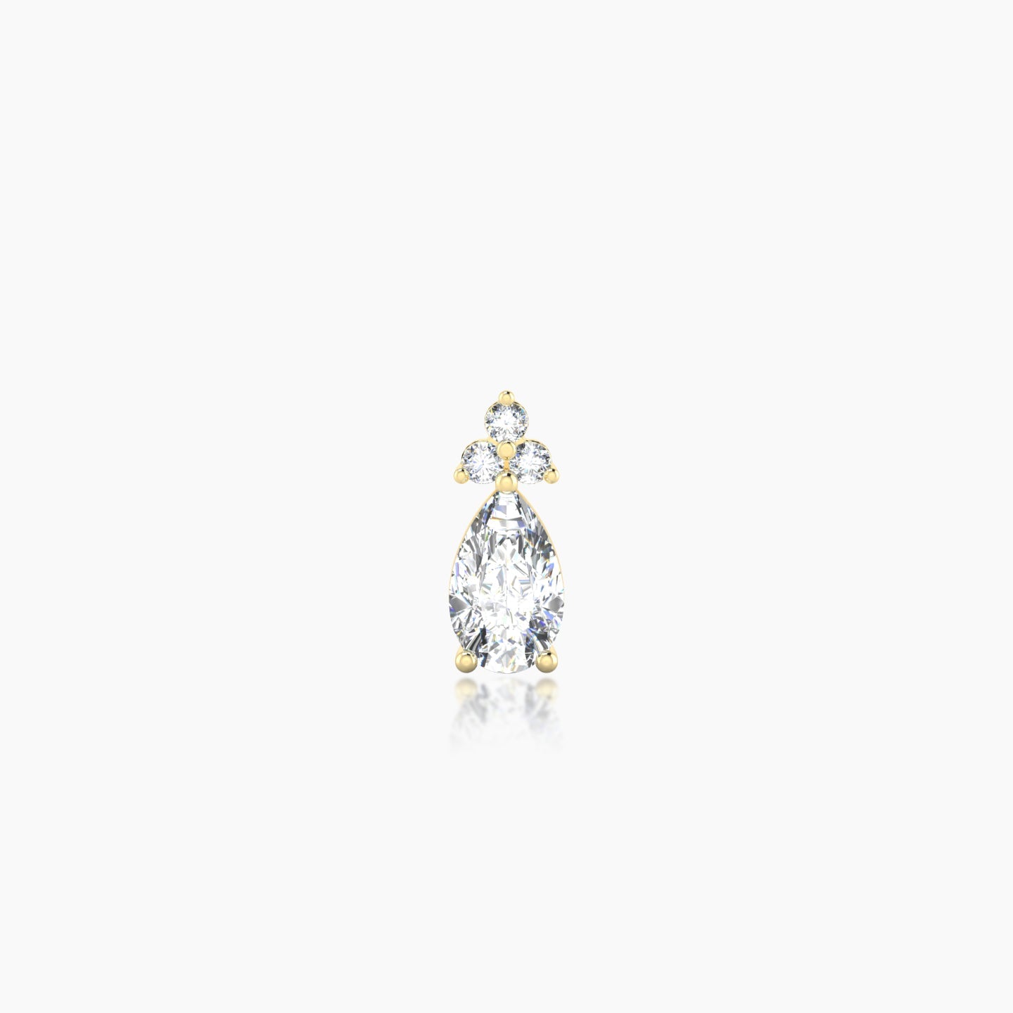 Abeona | 18k Yellow Gold 7.5 mm 5 mm Diamond Piercing