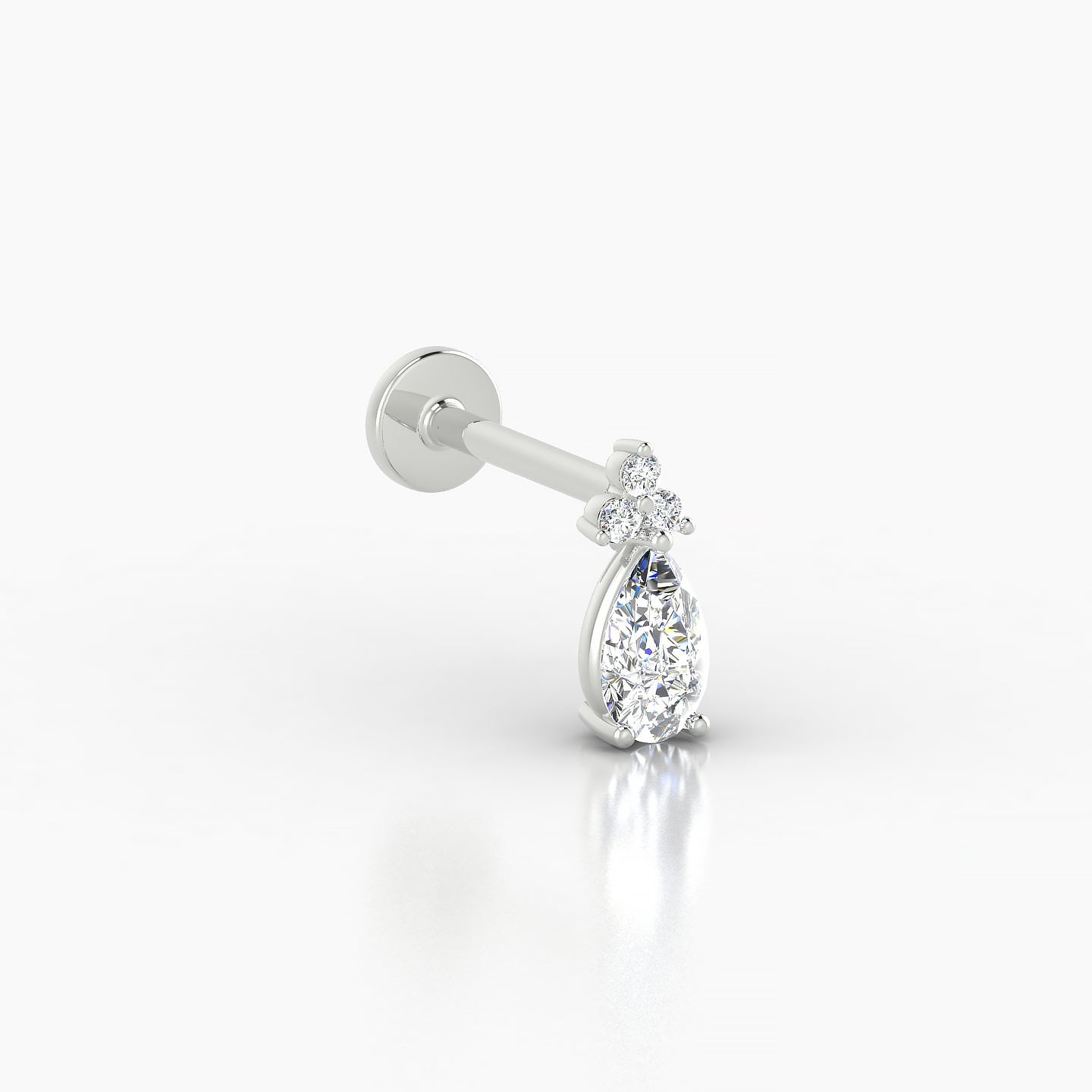 Abeona | 18k White Gold 7.5 mm 8 mm Diamond Piercing