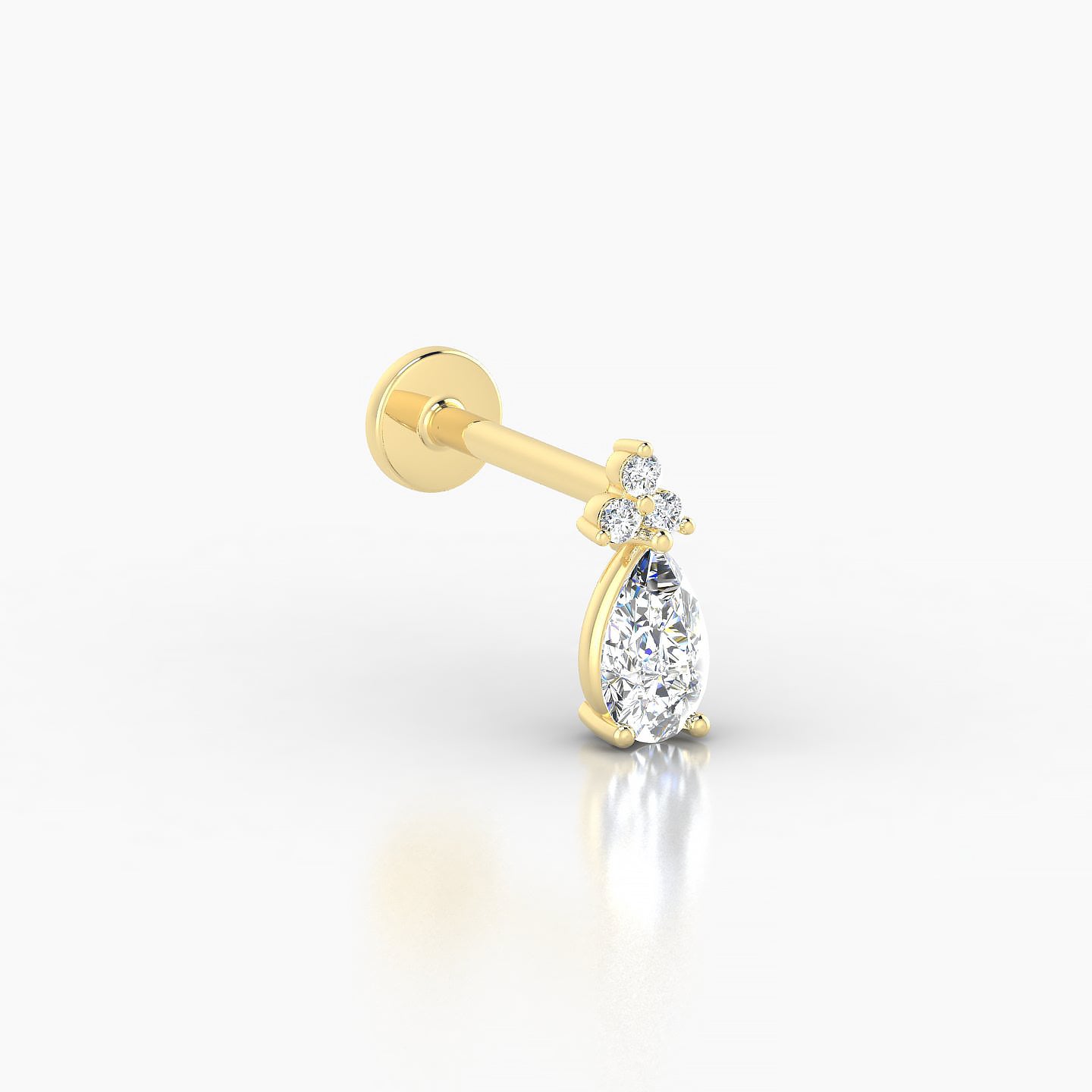 Abeona | 18k Yellow Gold 7.5 mm 8 mm Diamond Piercing