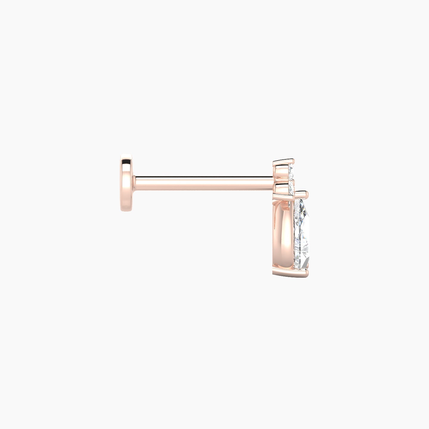 Abeona | 18k Rose Gold 7.5 mm 8 mm Diamond Piercing