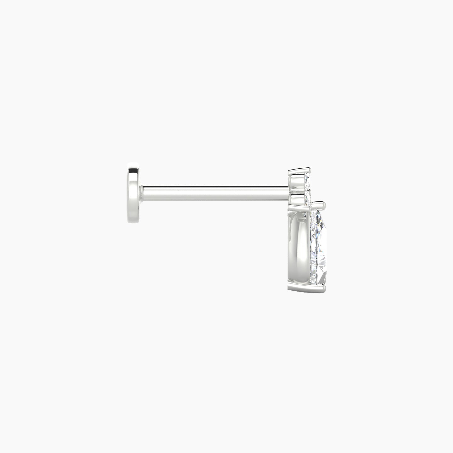 Abeona | 18k White Gold 7.5 mm 8 mm Diamond Piercing