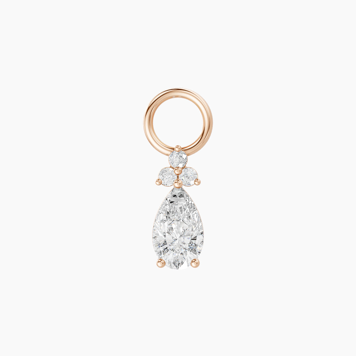Abeona | 18k Rose Gold 7.5 mm Diamond Charm