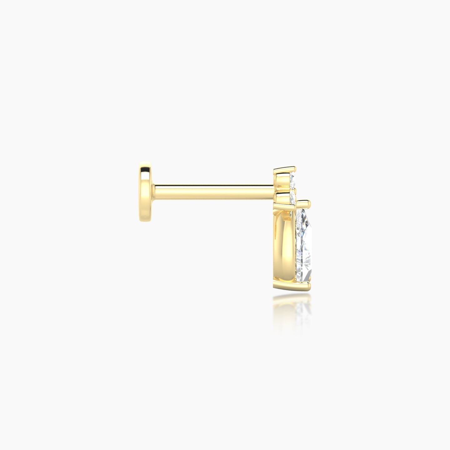 Abeona | 18k Yellow Gold 7.5 mm Diamond Piercing