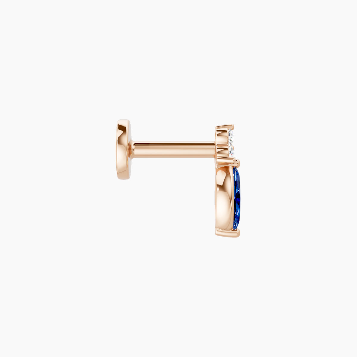 Adeona | 18k Rose Gold 5 mm 7 mm Sapphire & Diamond Piercing