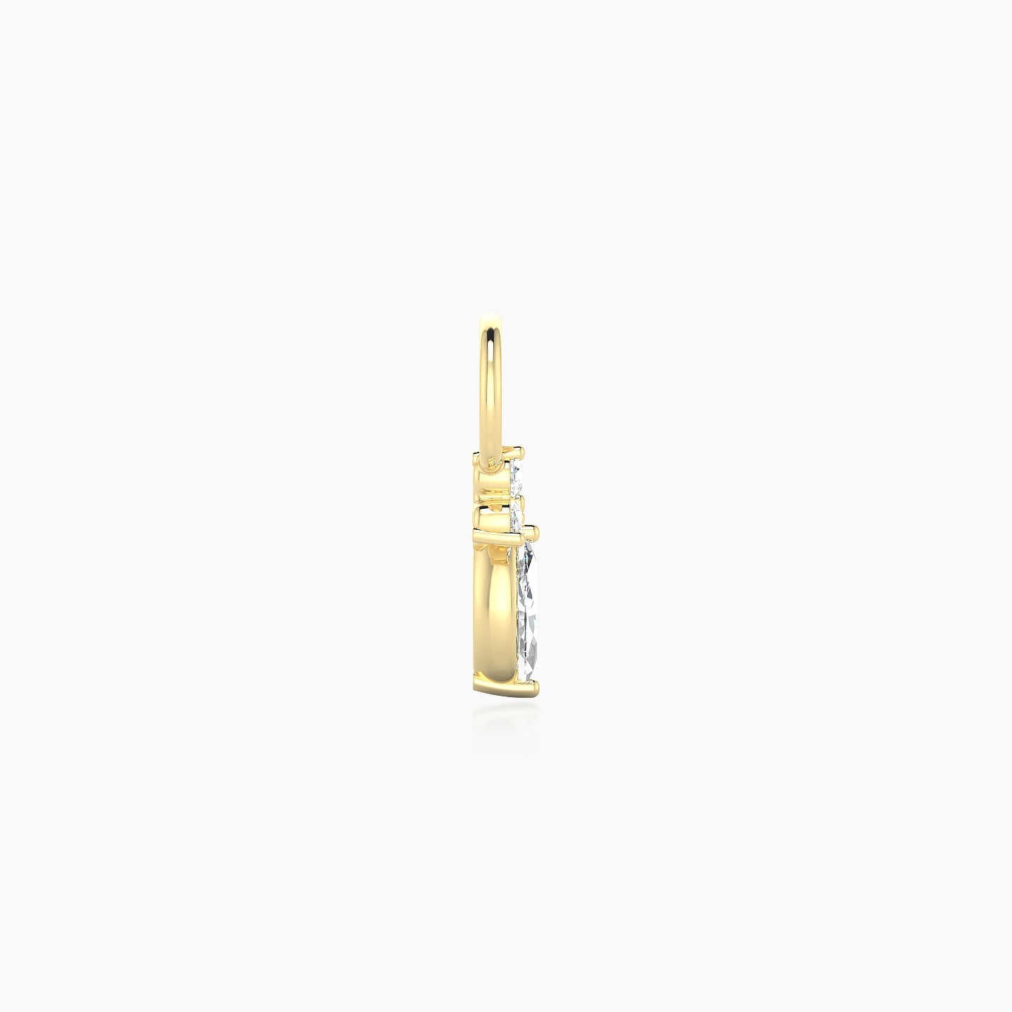 Adeona | 18k Yellow Gold 7 mm Diamond Charm