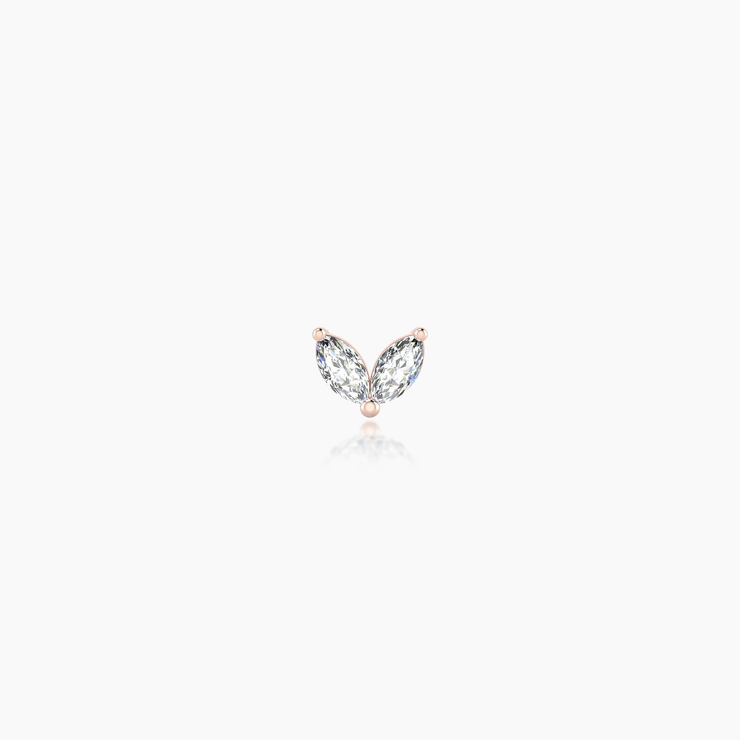 Adona | 18k Rose Gold 4.5 mm 5 mm Diamond Piercing