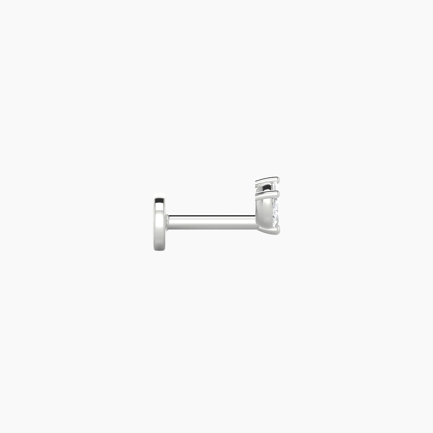 Adona | 18k White Gold 4.5 mm 5 mm Diamond Piercing