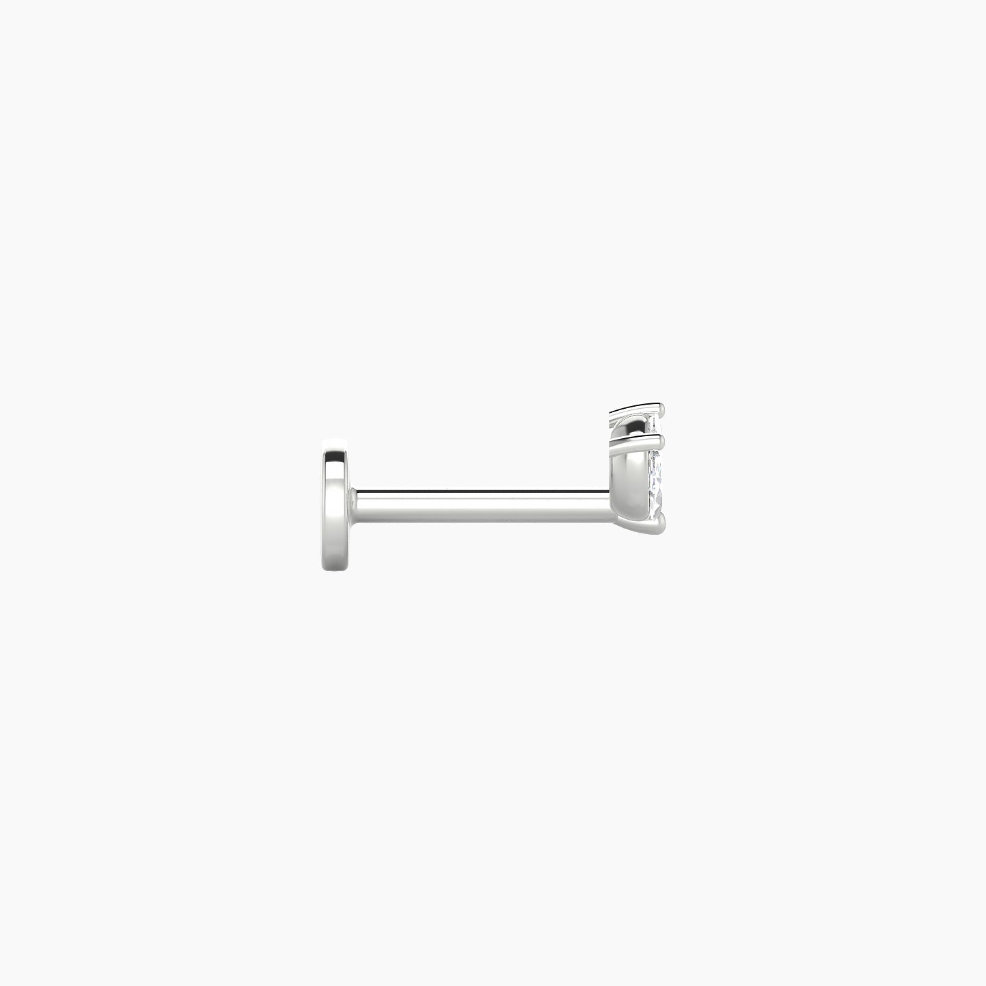 Adona | 18k White Gold 4.5 mm 6.5 mm Diamond Piercing