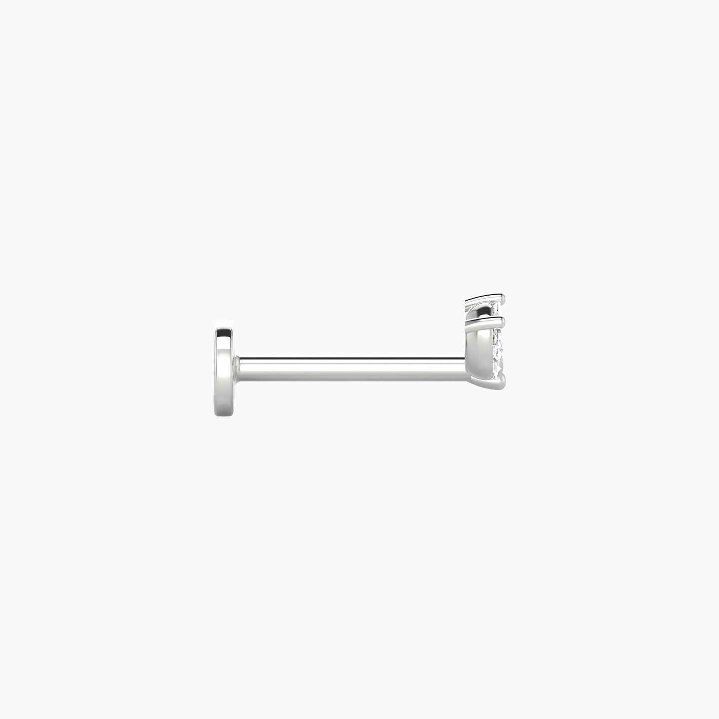 Adona | 18k White Gold 4.5 mm 8 mm Diamond Piercing