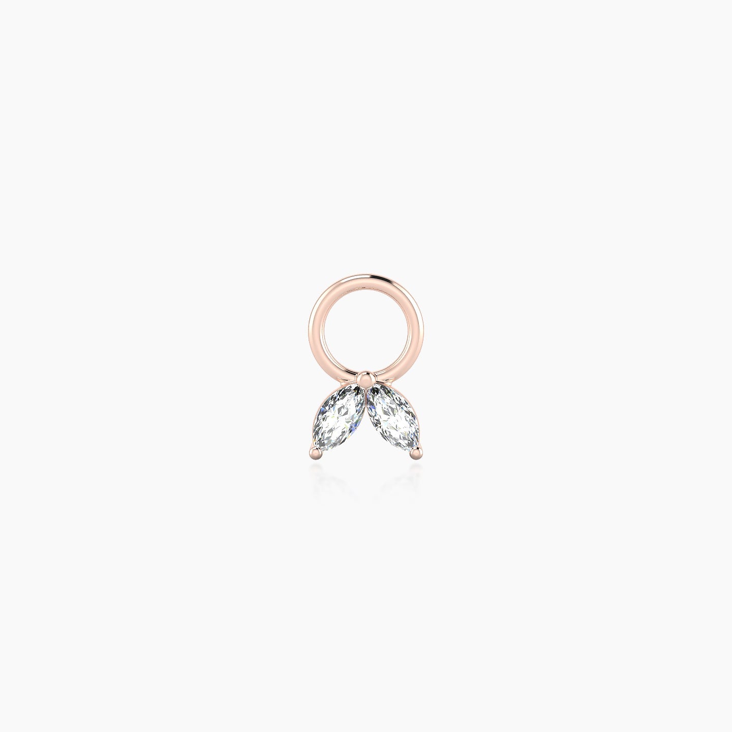 Adona | 18k Rose Gold 4.5 mm Diamond Charm