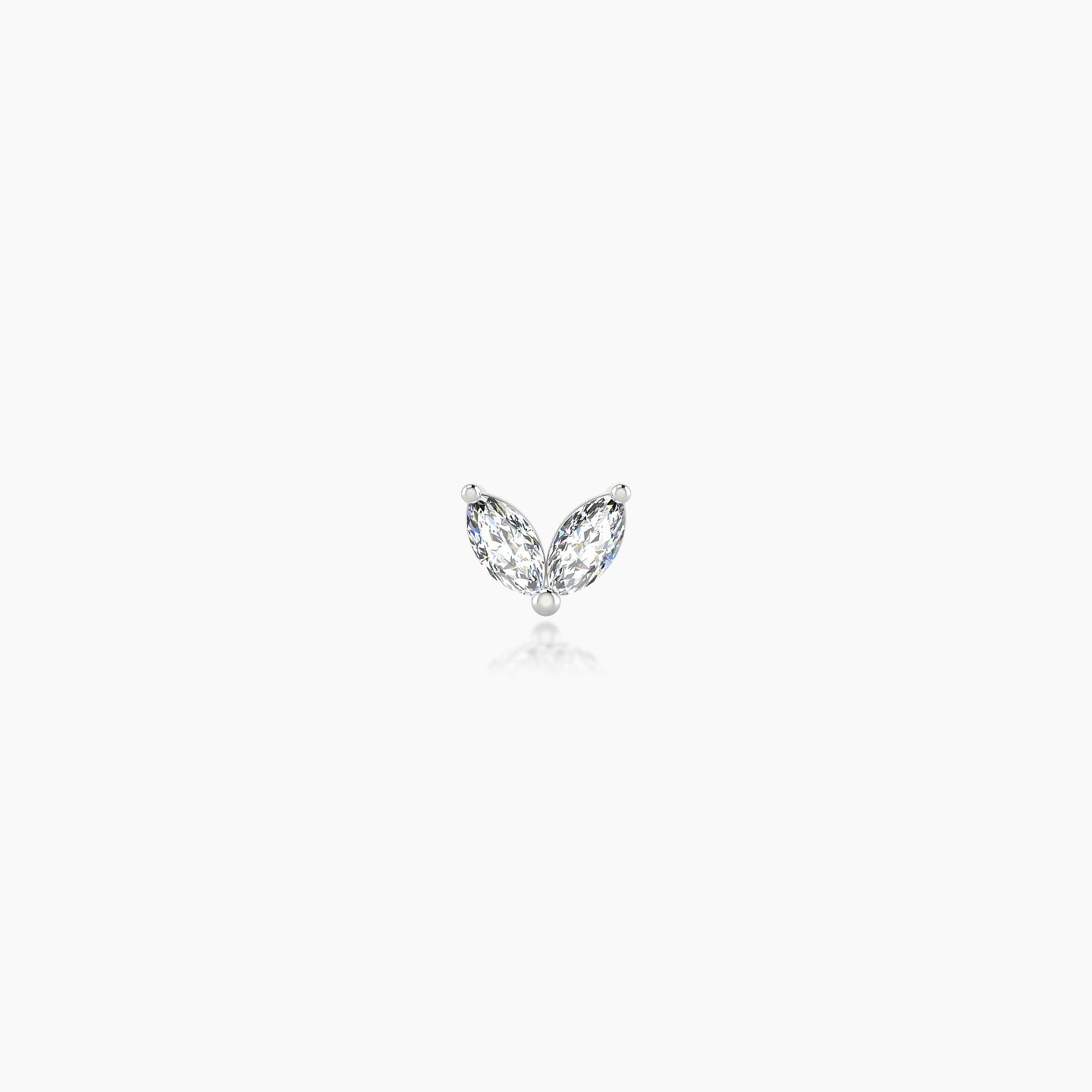 Adona | 18k White Gold 4.5 mm Diamond Piercing