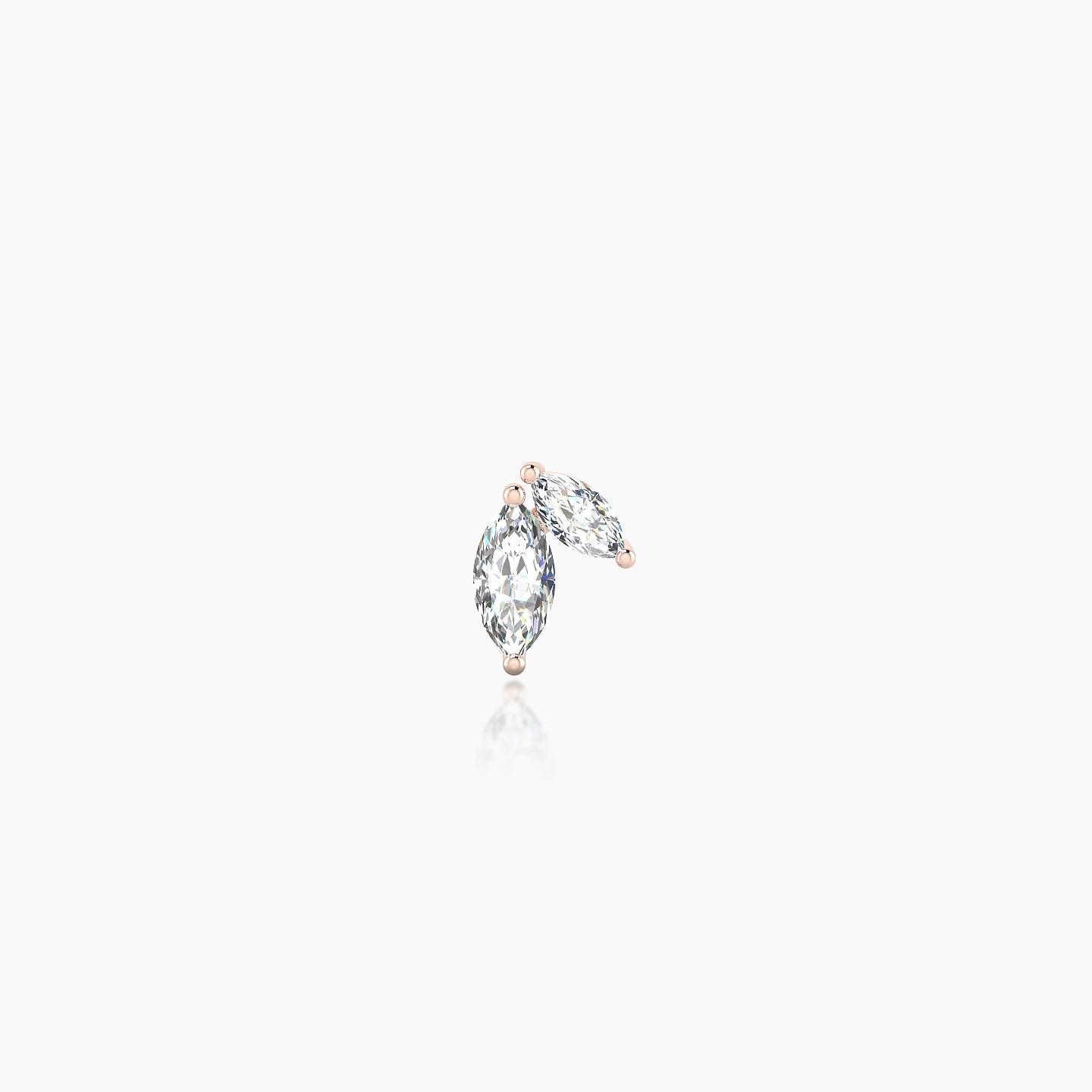 Alceste | 18k Rose Gold 5.5 mm 5 mm Diamond Nostril Piercing