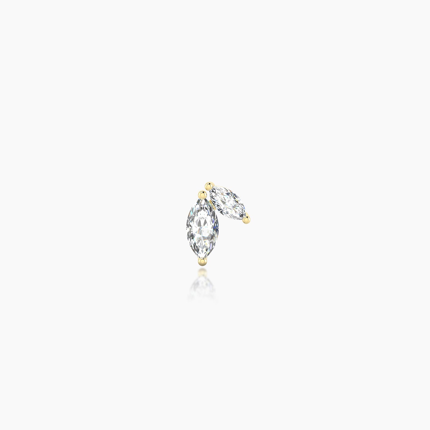 Alceste | 18k Yellow Gold 5.5 mm 5 mm Diamond Nostril Piercing