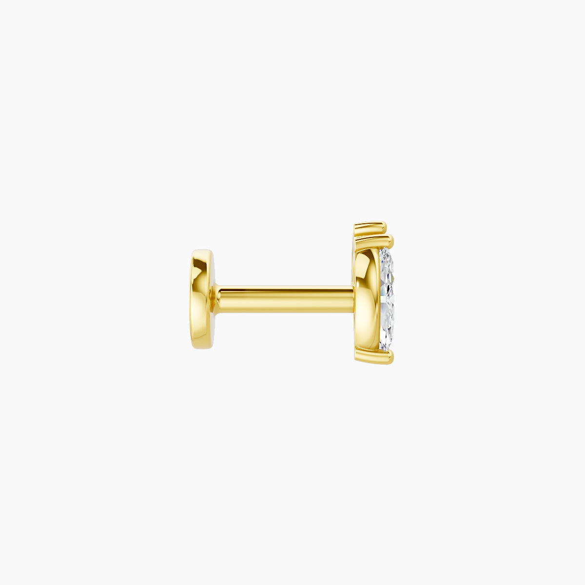 Alceste | 18k Yellow Gold 5.5 mm 5 mm Diamond Piercing