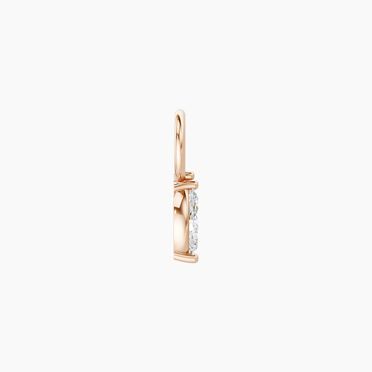 Alceste | 18k Rose Gold 5.5 mm Diamond Charm
