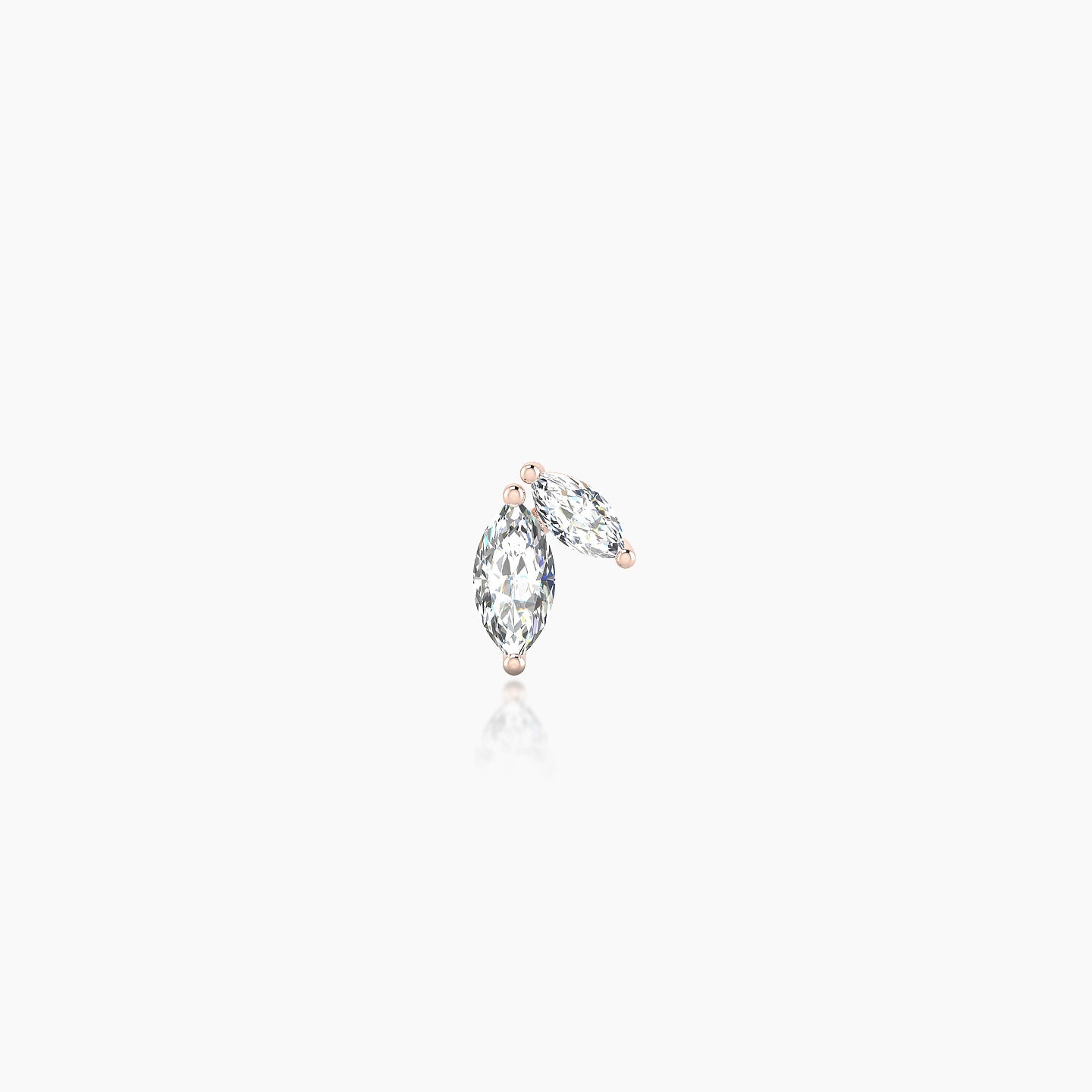 Alceste | 18k Rose Gold 5.5 mm Diamond Nostril Piercing