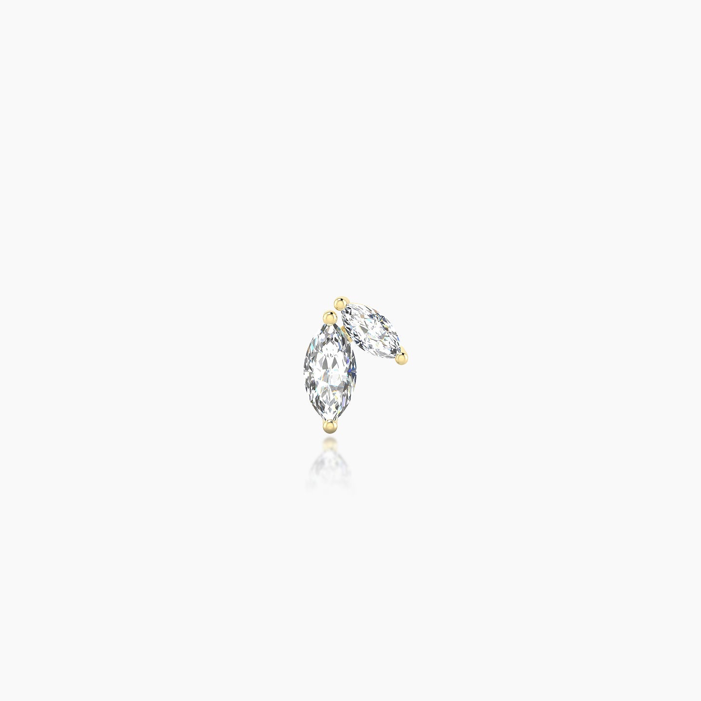 Alceste | 18k Yellow Gold 5.5 mm Diamond Nostril Piercing