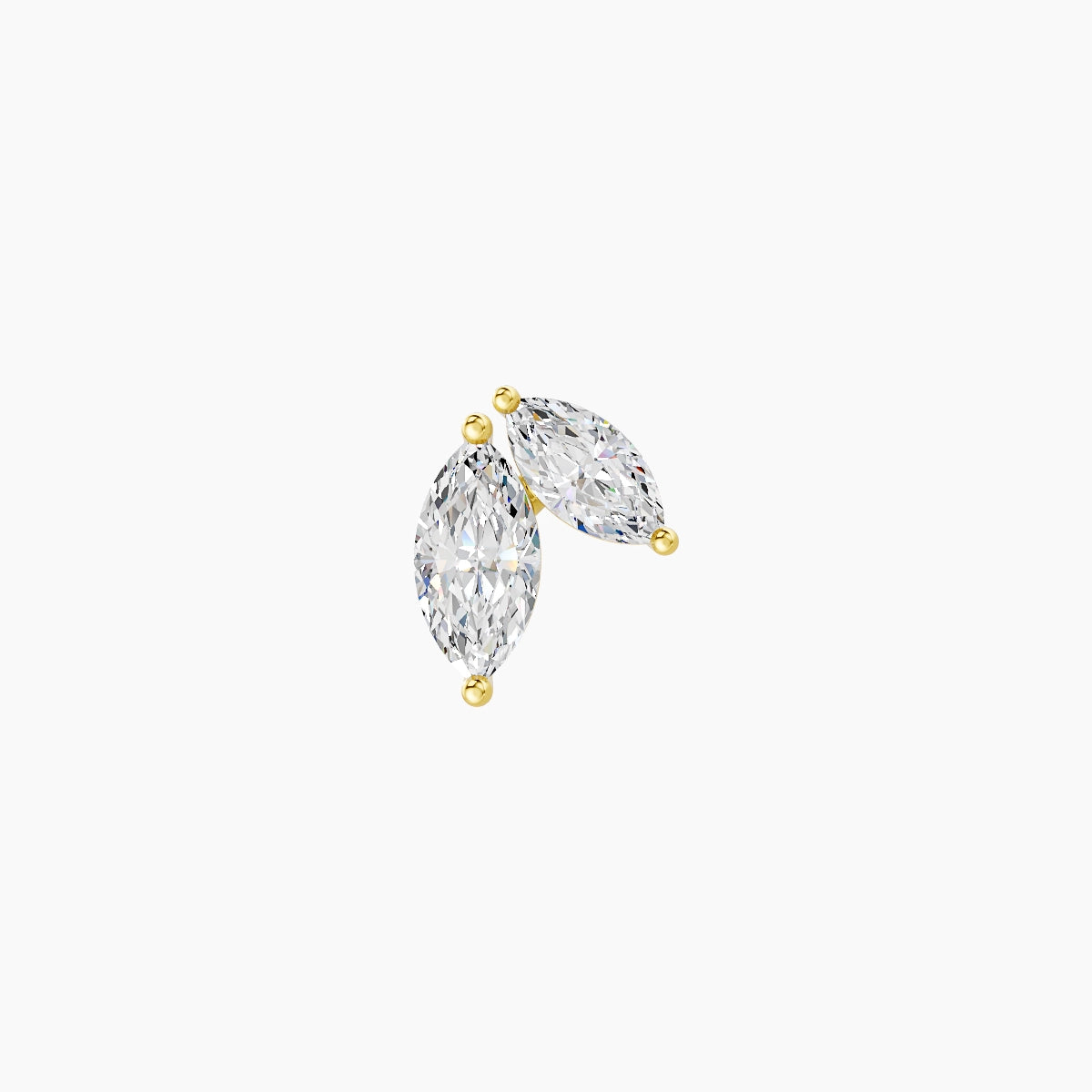 Alceste | 18k Yellow Gold 7.6 mm 5 mm Diamond Piercing