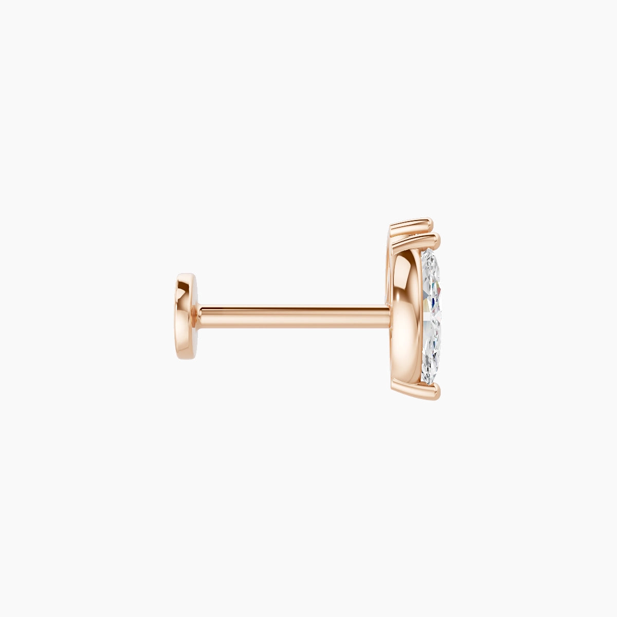 Alceste | 18k Rose Gold 7.6 mm 8 mm Diamond Piercing