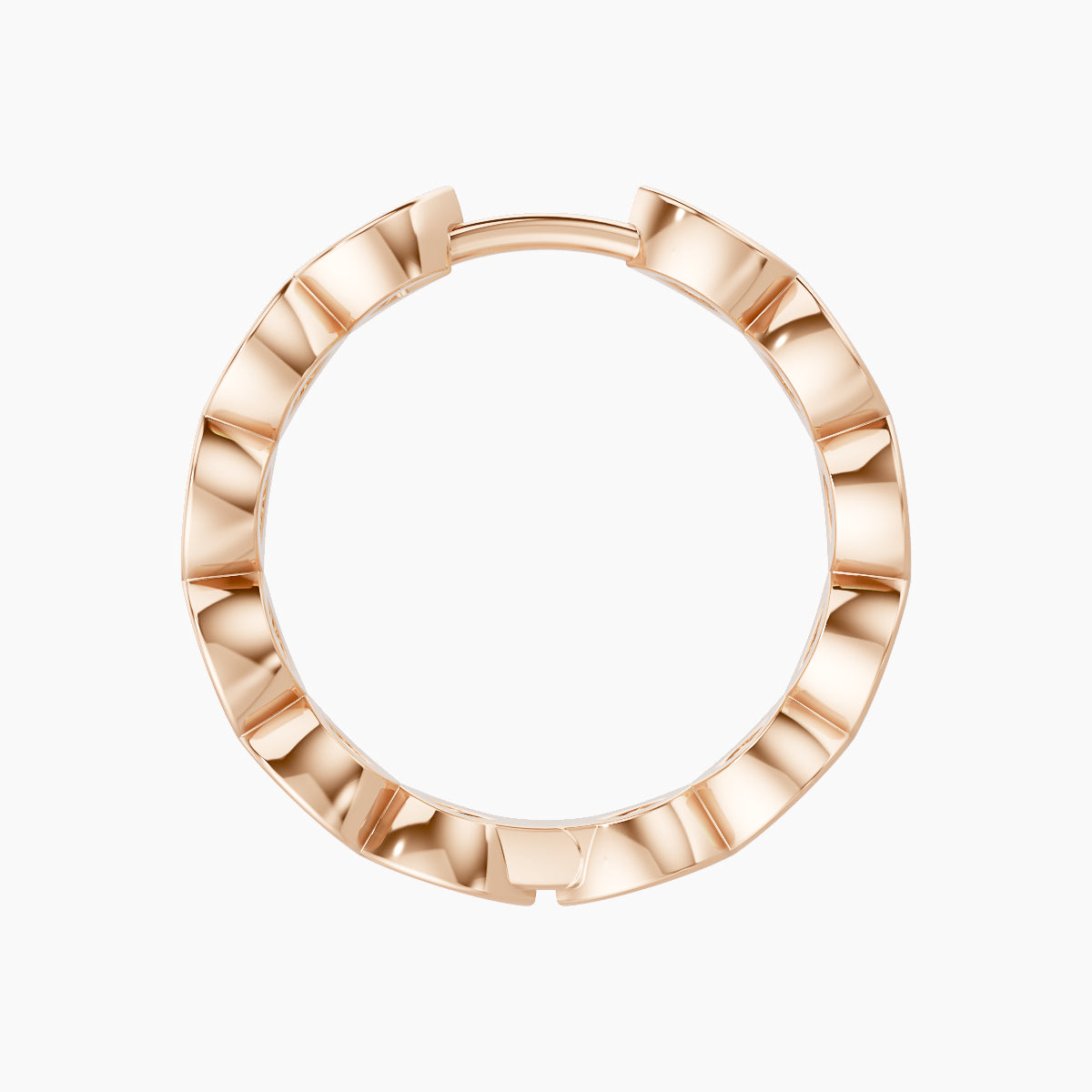 Alexandra | 18k Rose Gold 11 mm Diamond Hoop Piercing