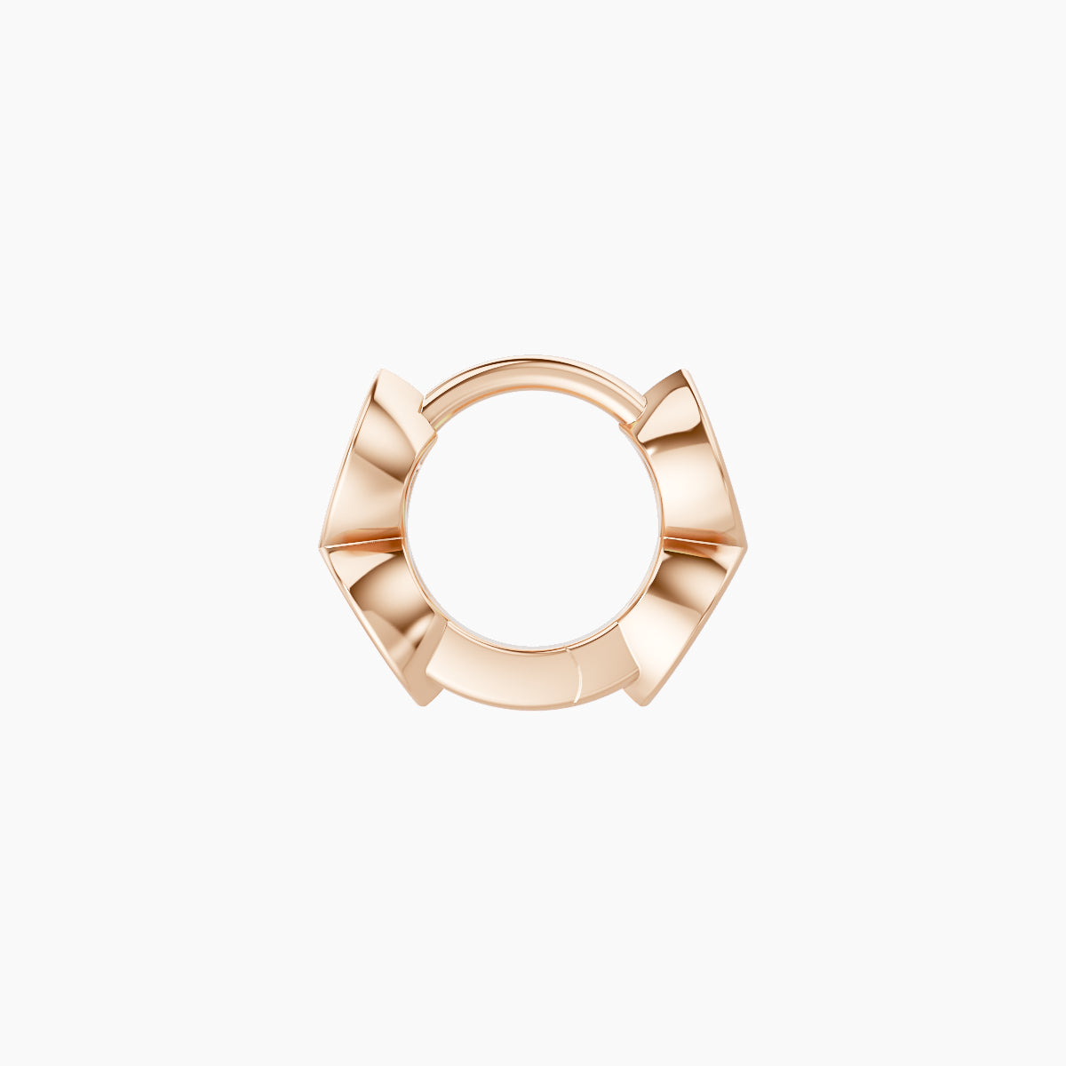 Alexandra | 18k Rose Gold 5 mm Diamond Hoop Piercing