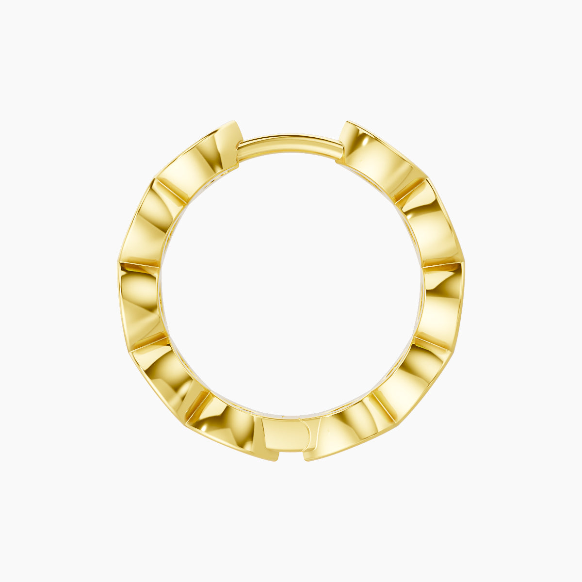 Alexandra | 18k Yellow Gold 9.5 mm Diamond Nose Ring Piercing