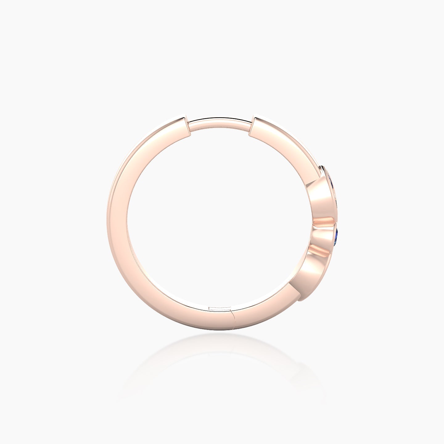 Anahita | 18k Rose Gold 11 mm Sapphire Hoop Piercing