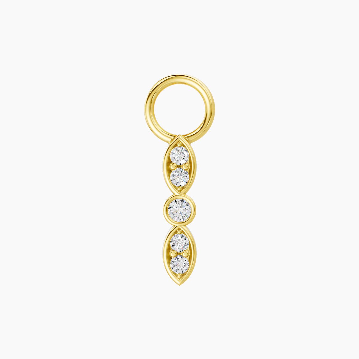 Anahita | 18k Yellow Gold 9 mm Diamond Charm