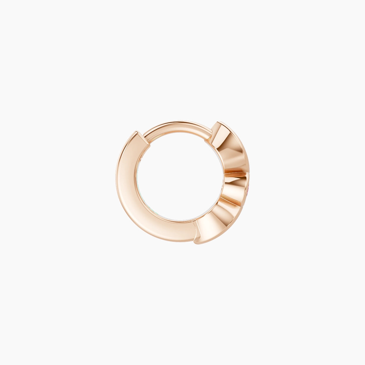 Anahita | 18k Rose Gold 5 mm Pink Sapphire Hoop Piercing