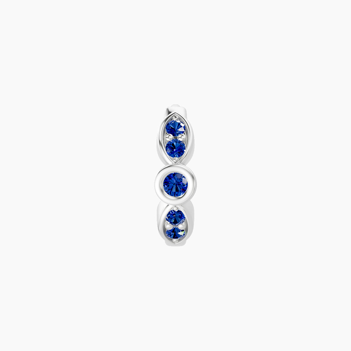Anahita | 18k White Gold 6.5 mm Sapphire Hoop Piercing