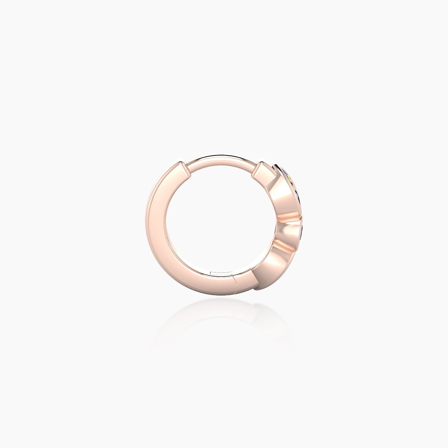 Anahita | 18k Rose Gold 6.5 mm Sapphire Hoop Piercing