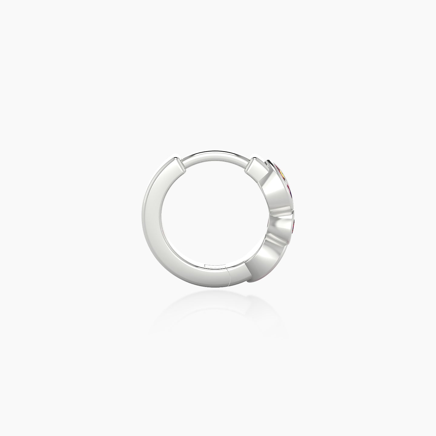 Anahita | 18k White Gold 6.5 mm Ruby Hoop Piercing