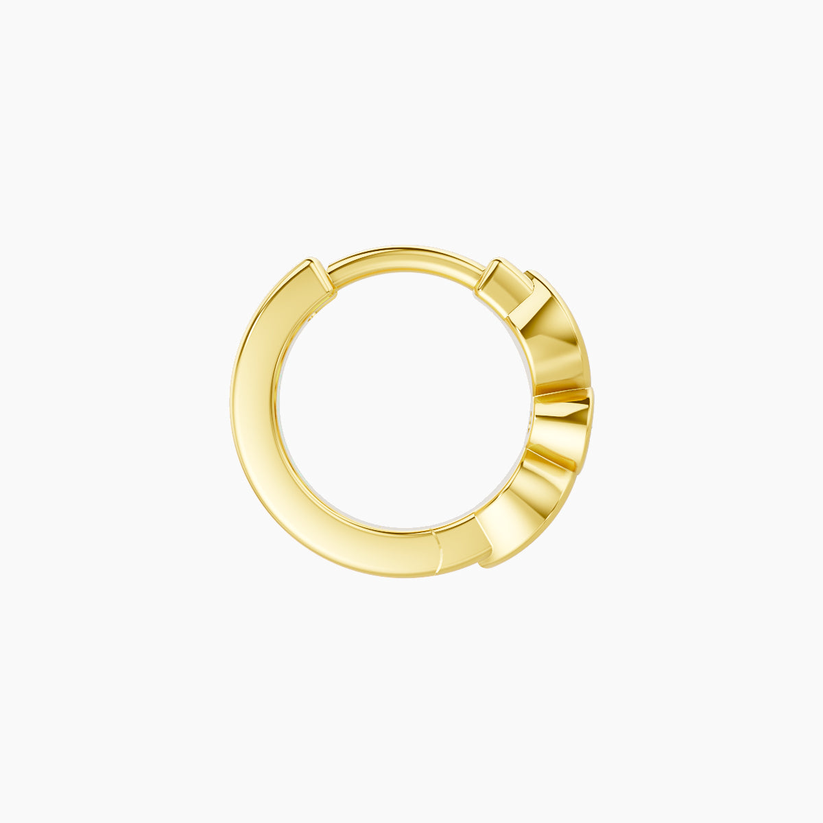 Anahita | 18k Yellow Gold 6.5 mm Diamond Nose Ring Piercing