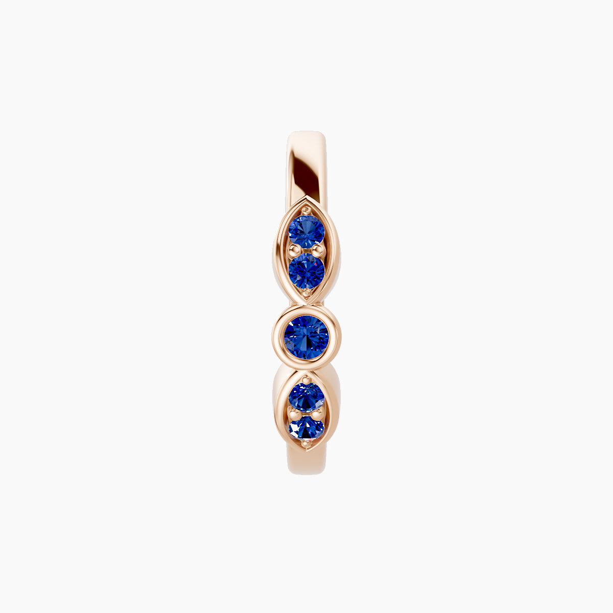 Anahita | 18k Rose Gold 9.5 mm Sapphire Hoop Piercing