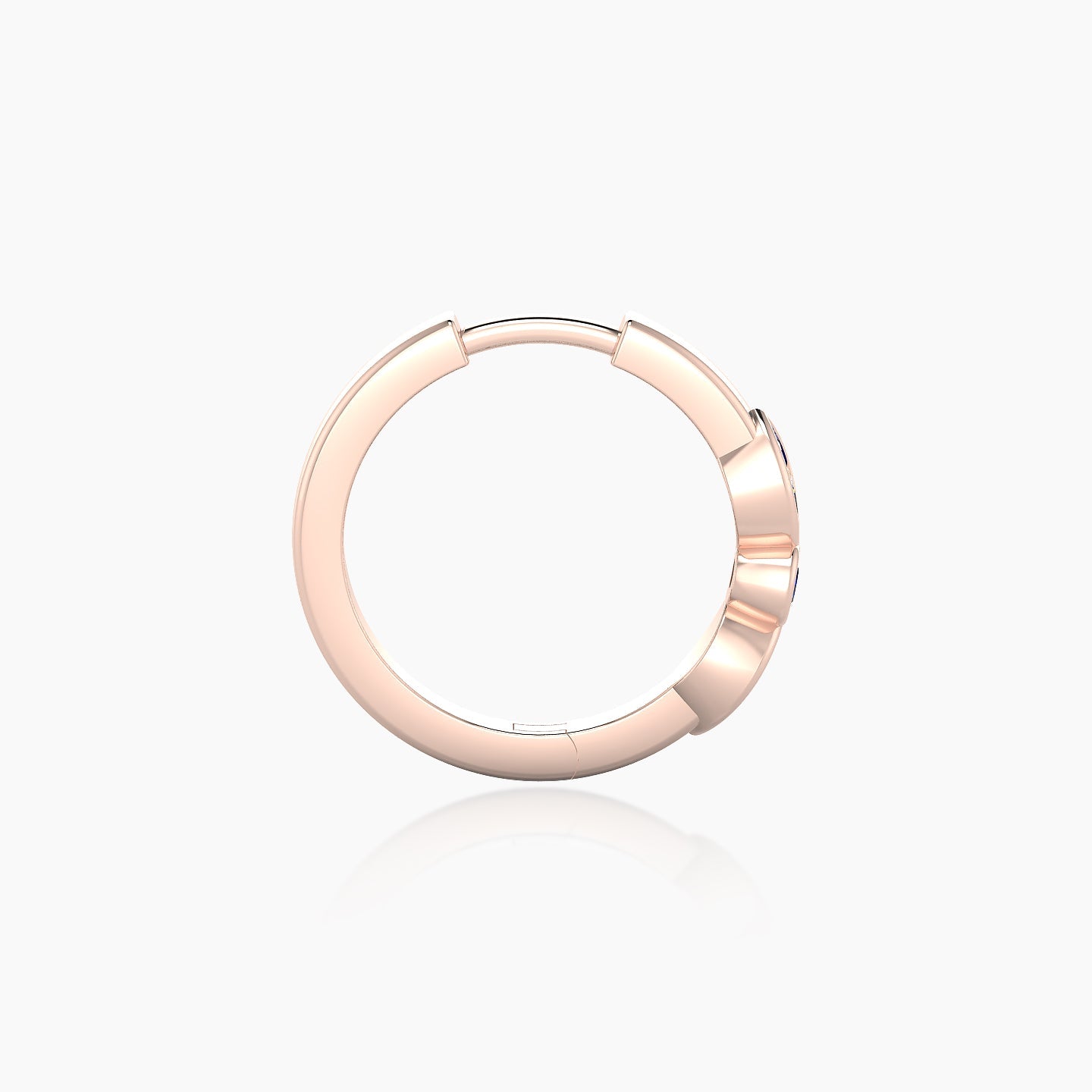 Anahita | 18k Rose Gold 9.5 mm Sapphire Hoop Piercing