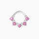Ariana | Piercing Daith Saphir Rose & Diamant