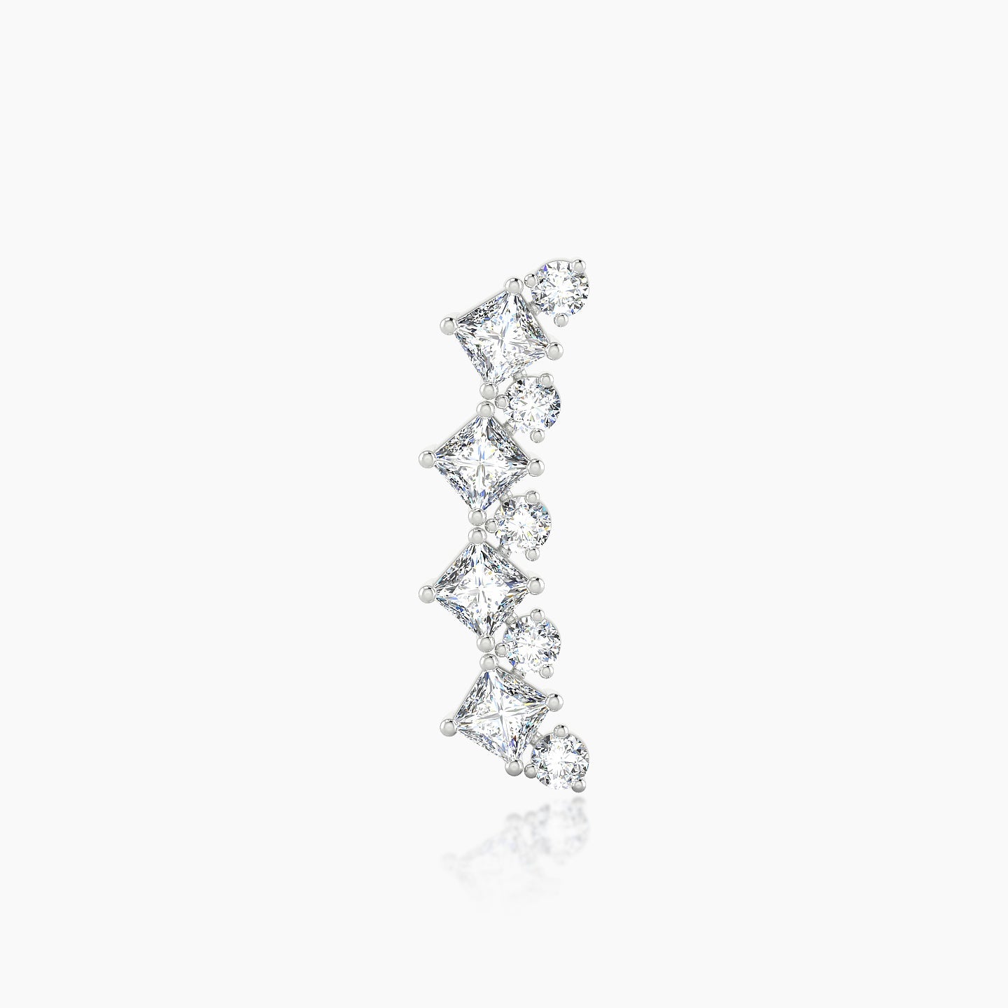 Ariana L | 18k White Gold 14.5 mm Diamond Piercing