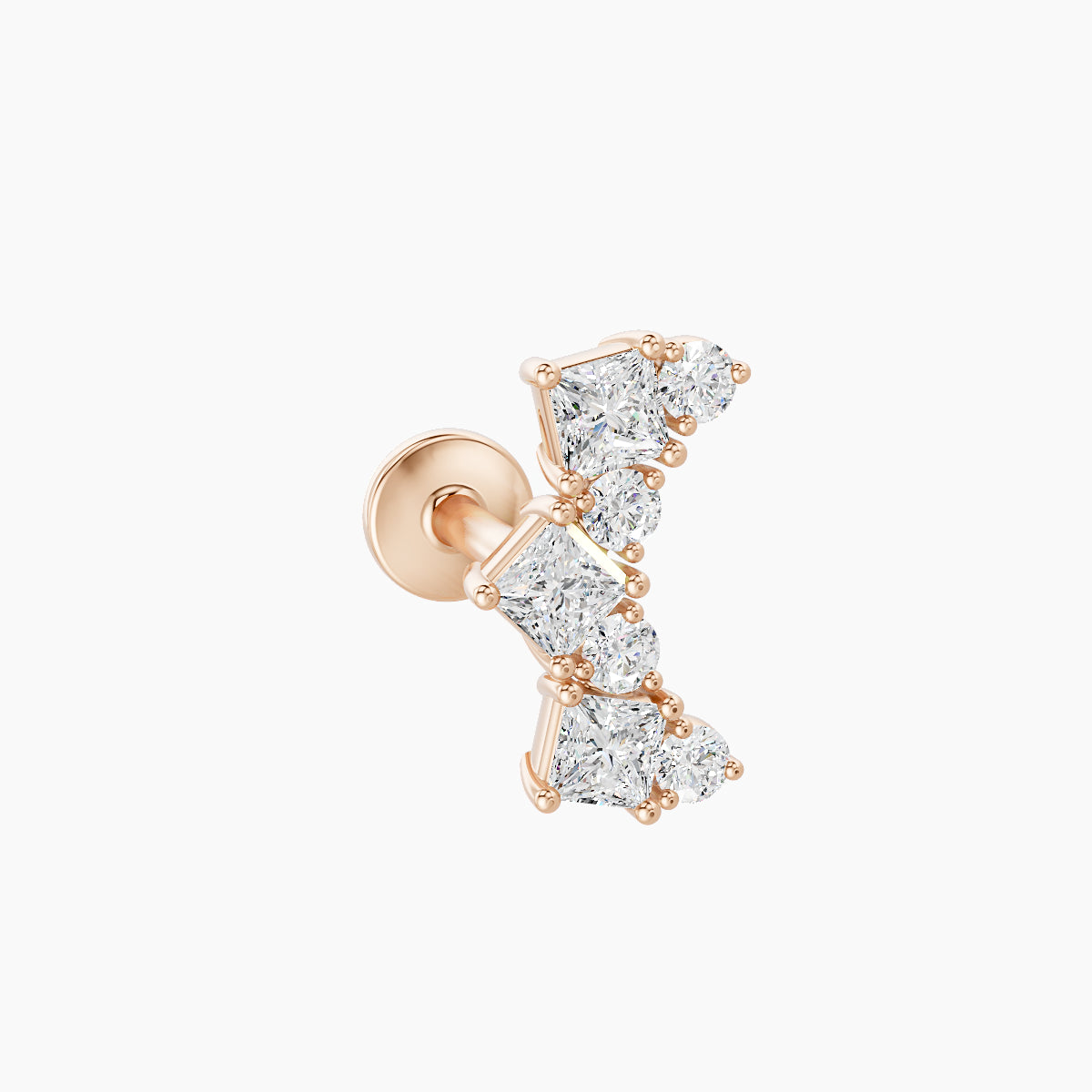 Ariana M | 18k Rose Gold 9.5 mm 5 mm Diamond Piercing
