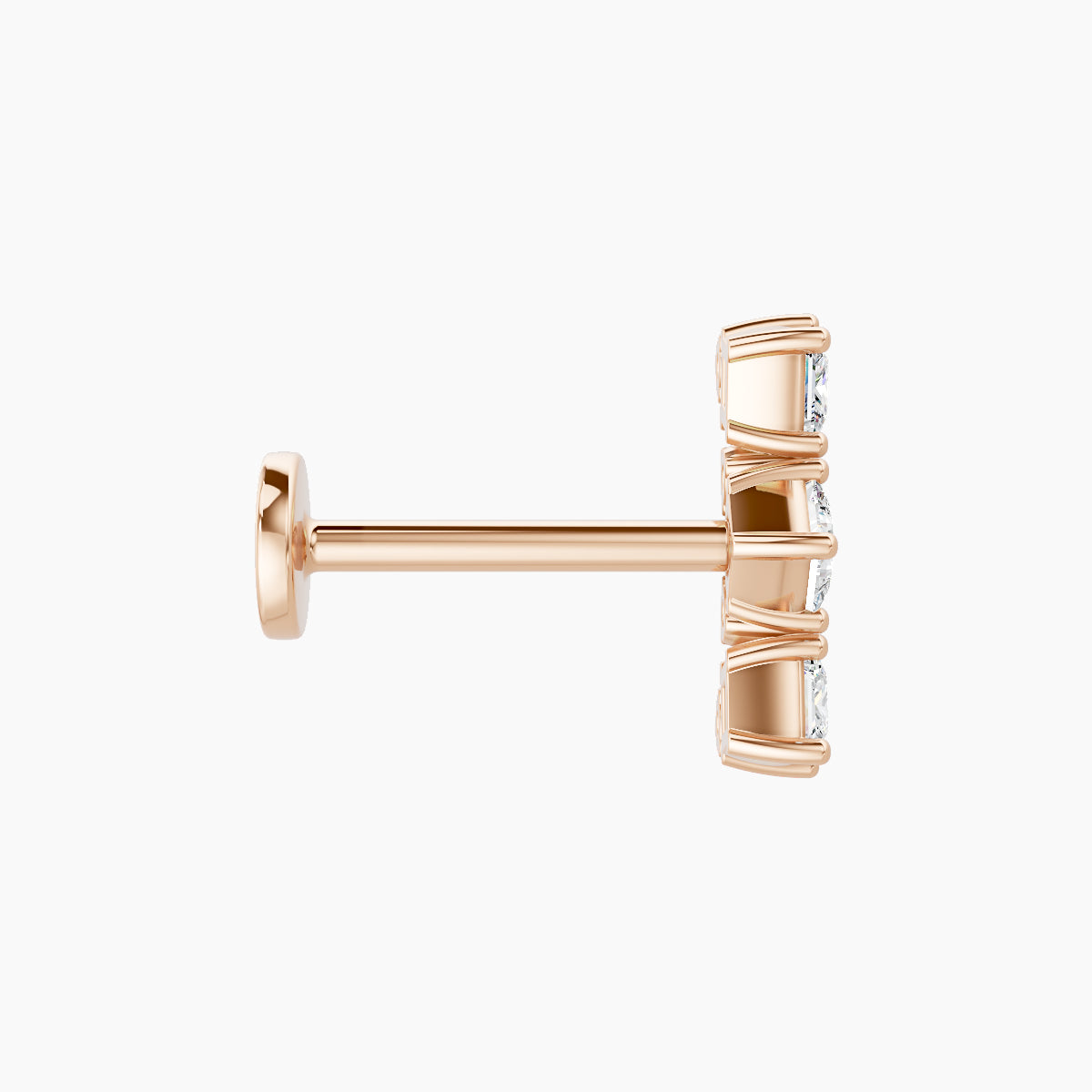 Ariana M | 18k Rose Gold 9.5 mm 8 mm Diamond Piercing