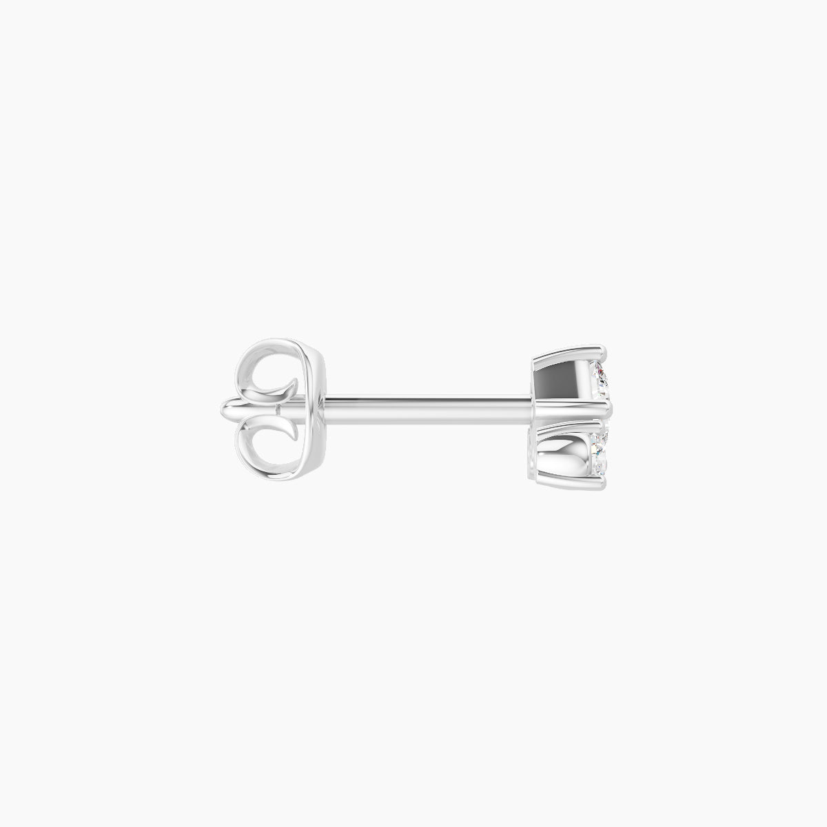 Ariana S | 18k White Gold 4.5 mm Diamond Earring