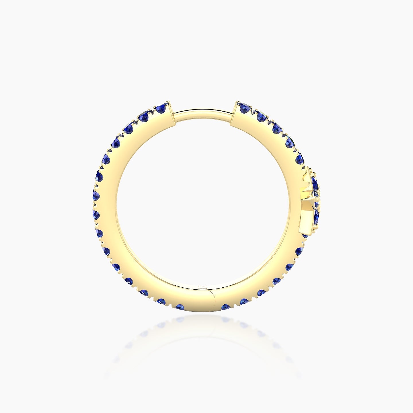 Asteria | 18k Yellow Gold 11 mm Star Sapphire Hoop Piercing