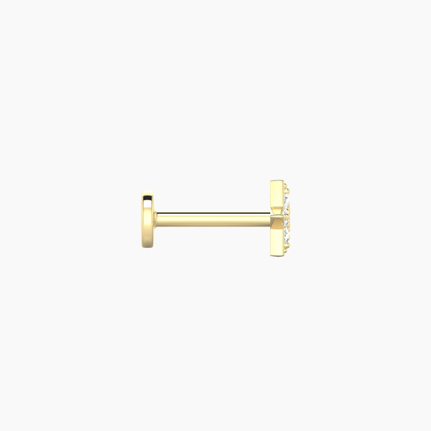 Asteria | 18k Yellow Gold 5 mm 6.5 mm Star Diamond Nostril Piercing