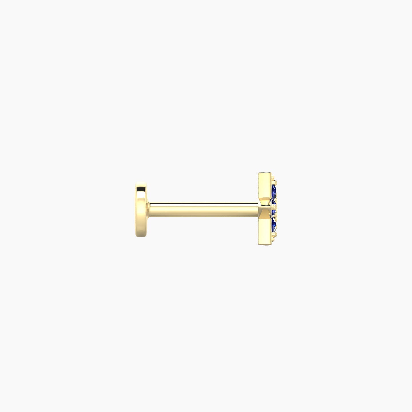 Asteria | 18k Yellow Gold 6.5 mm 5 mm Star Sapphire Nostril Piercing