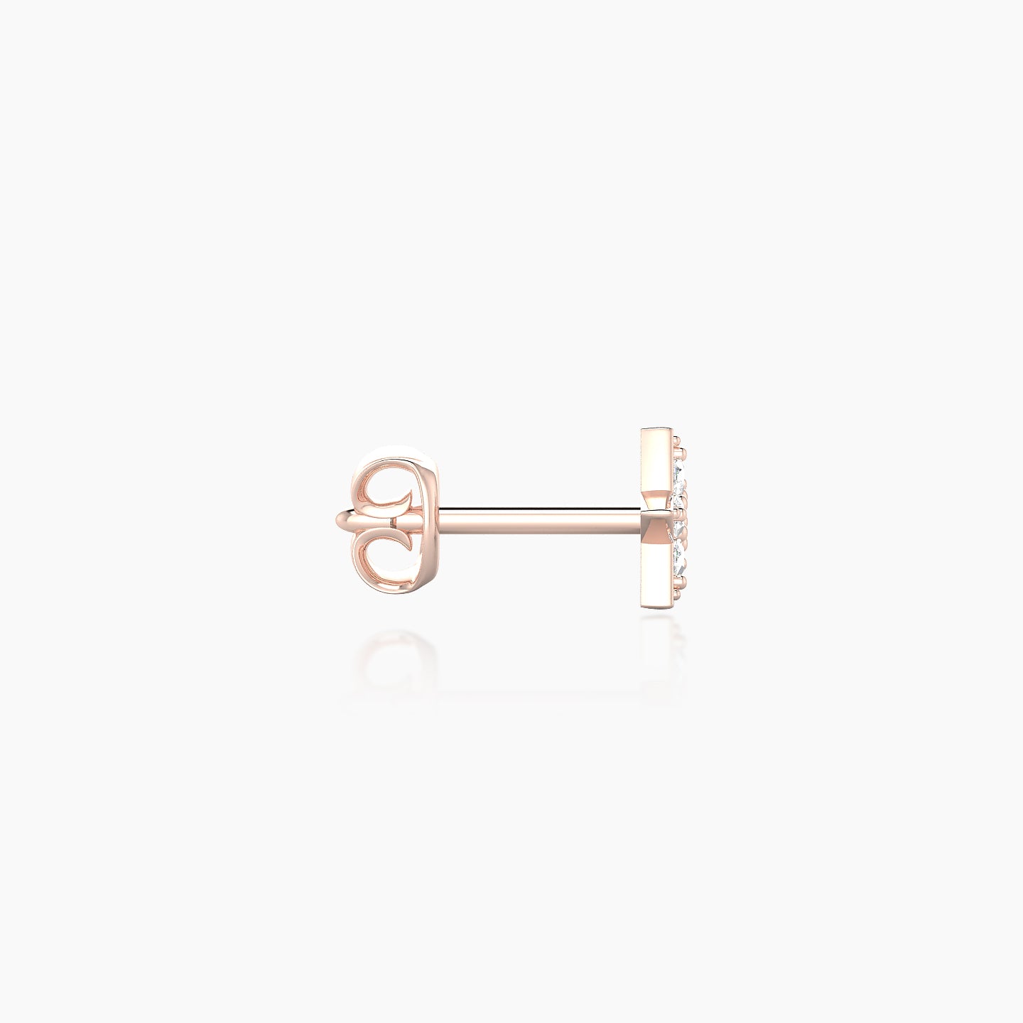 Asteria | 18k Rose Gold 5 mm Star Diamond Earring