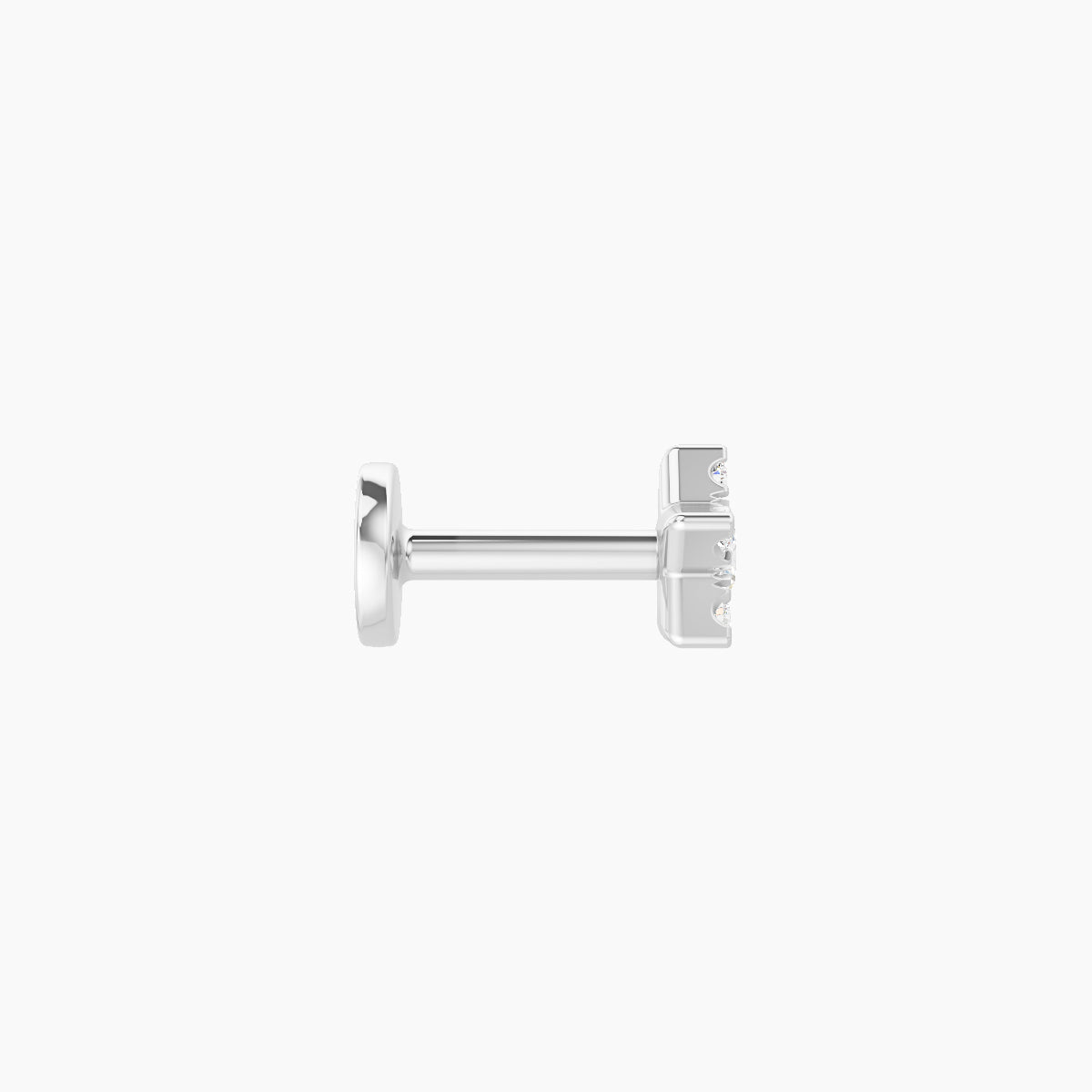 Asteria | 18k White Gold 5 mm 5 mm Star Diamond Piercing