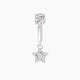 Asteria | Star Diamond Rook Piercing