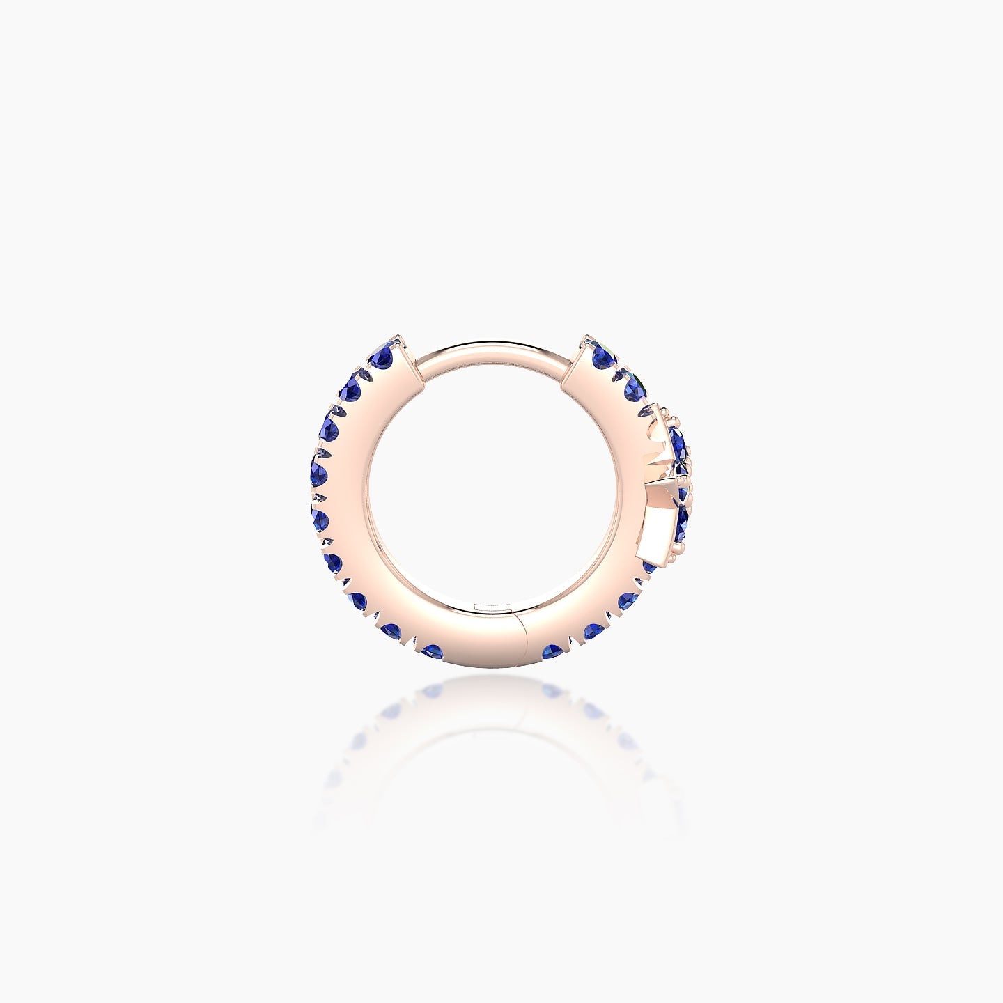 Asteria | 18k Rose Gold 6.5 mm Star Sapphire Hoop Piercing