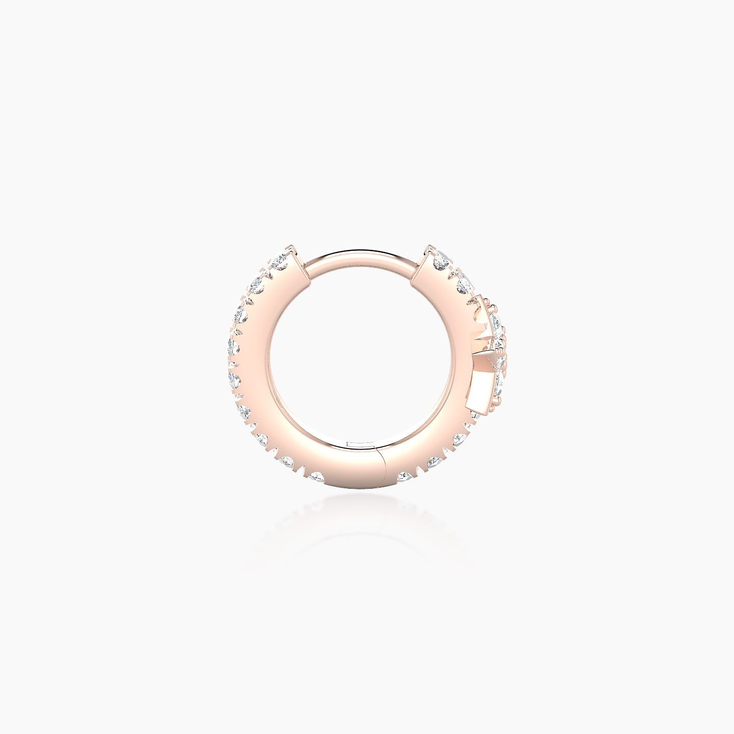 Asteria | 18k Rose Gold 6.5 mm Star Diamond Nose Ring Piercing