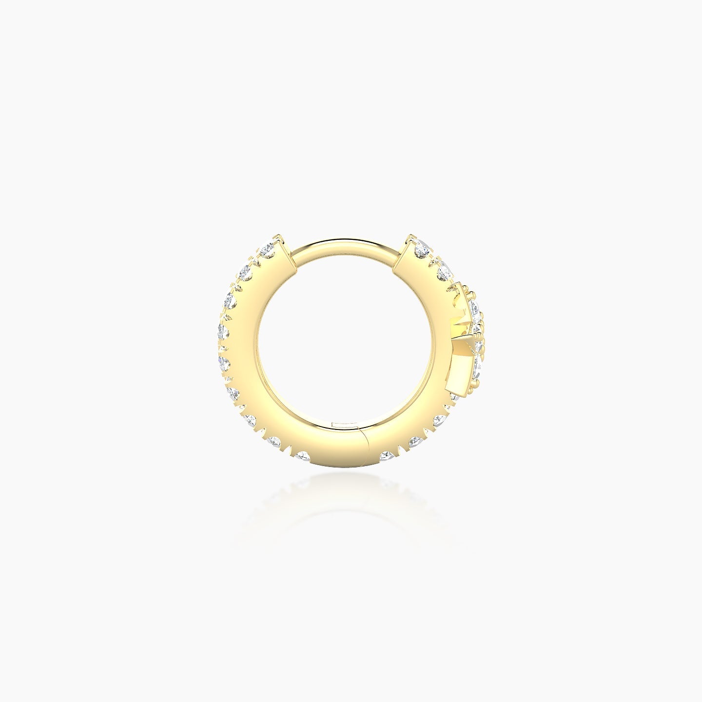 Asteria | 18k Yellow Gold 6.5 mm Star Diamond Nose Ring Piercing